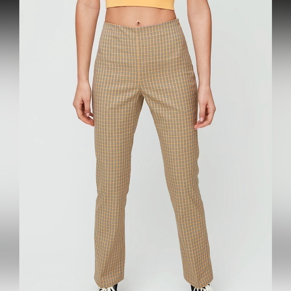 Aritizia Sunday Best - Merida Straight Leg Plaid Academia Pant